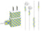 Neon Checkered Phone Charger Skin